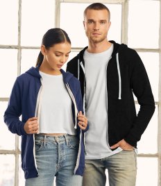 Canvas Unisex Tri-Blend Full Zip Hoodie Canvas Unisex Tri-Blend Full Zip Hoodie