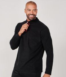 Finden and Hales Zip Neck Piped Micro Fleece Finden and Hales Zip Neck Piped Micro Fleece