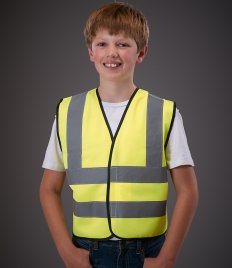 Yoko Kids Hi-Vis Two Band and Braces Waistcoat Yoko Kids Hi-Vis Two Band and Braces Waistcoat